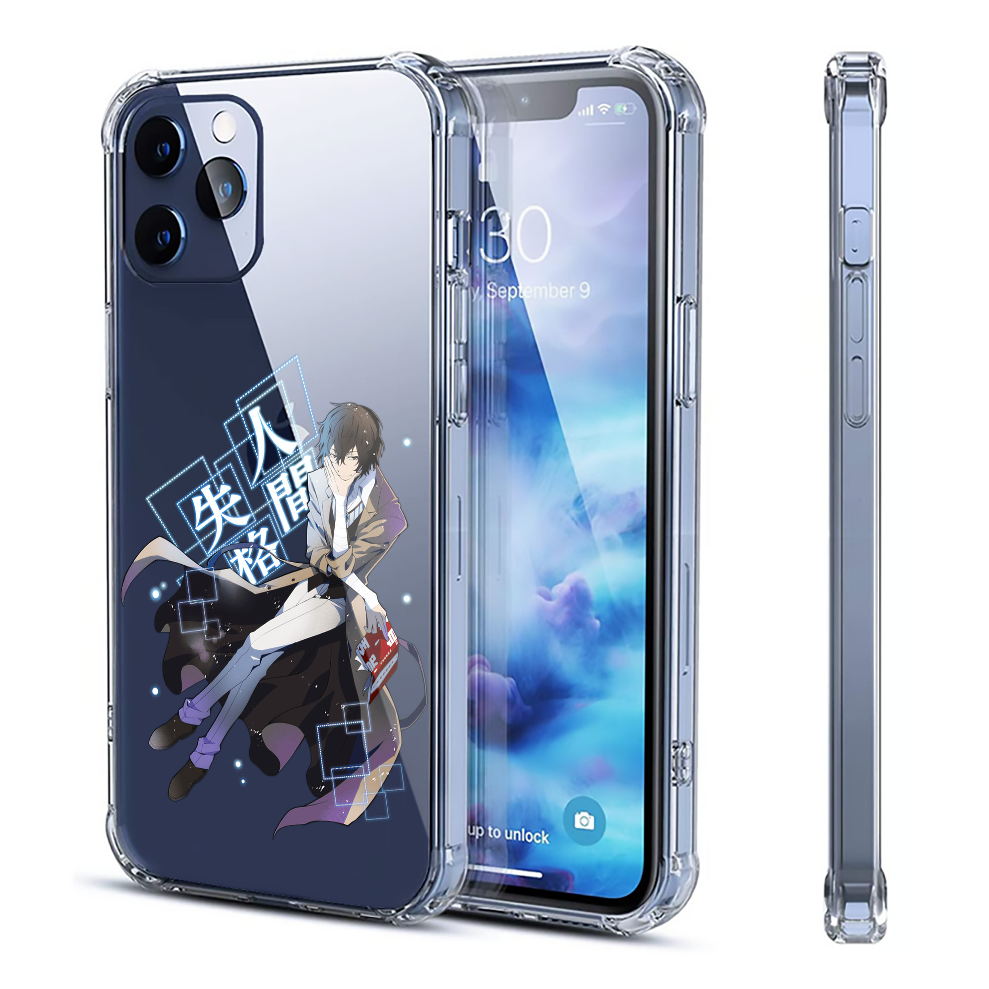 （画像用） 文豪ストレイドッグス Bungo Stray Dogs 【iPhone 12シリーズ対応】透明スマホケース（クリアソフトケース）